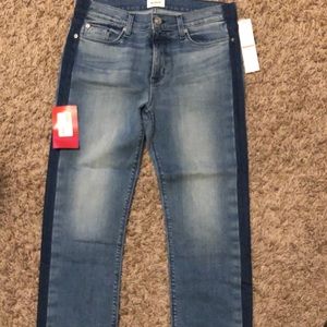 multi shaded blue skinny jeans